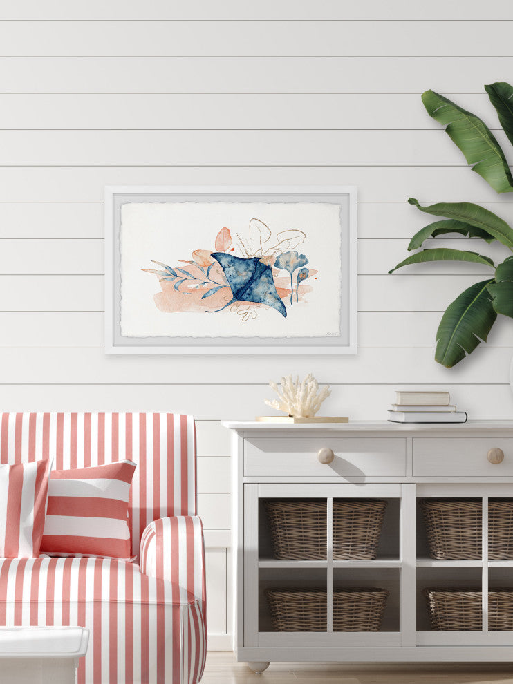 "On the Ocean Floor" Framed Painting Print, 36x24