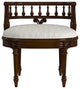 Butler Hathaway Vanity Seat, Antique Cherry/Brown