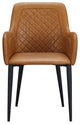 Cantata Dining Chair Tawny Vegan Leather-Set of Two