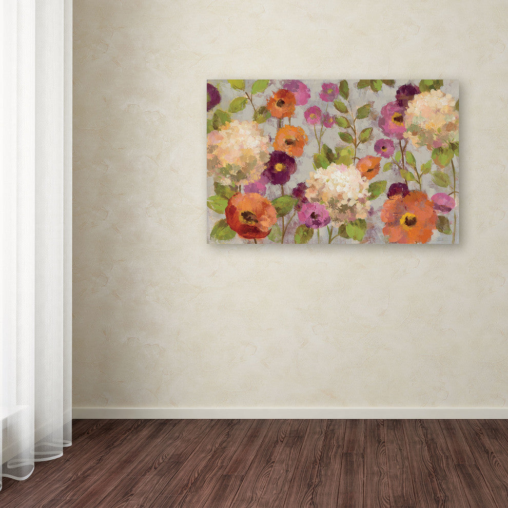 ''Hydrangeas and Anemones'' Canvas Art by Silvia Vassileva