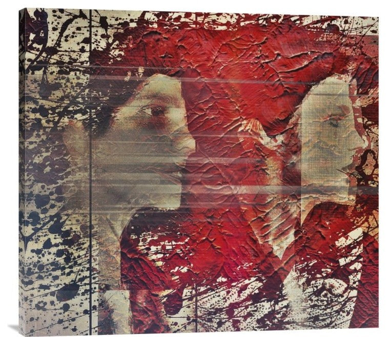 "Shadows (splitting)" Stretched Canvas Giclee by Dalibor Davidovic, 30x27"