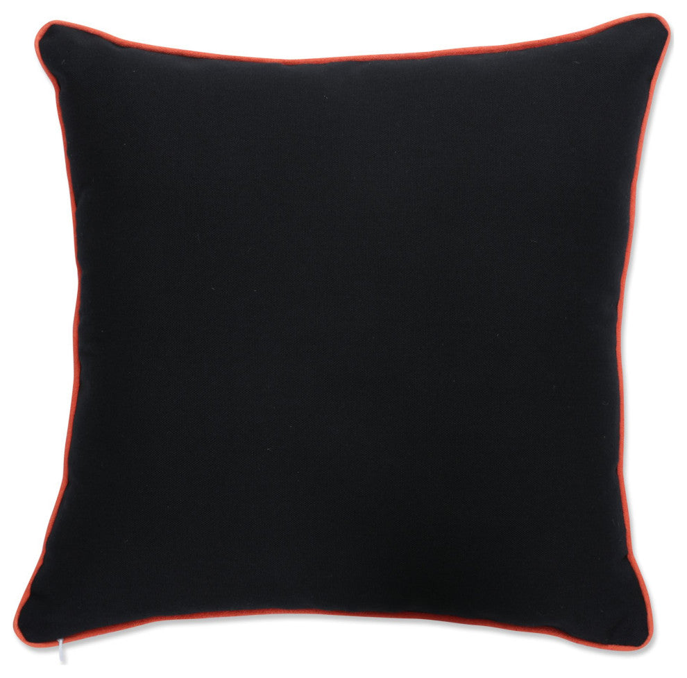 Pillow Perfect Halloween Pillow Halloween Fun Black, 18"x18"