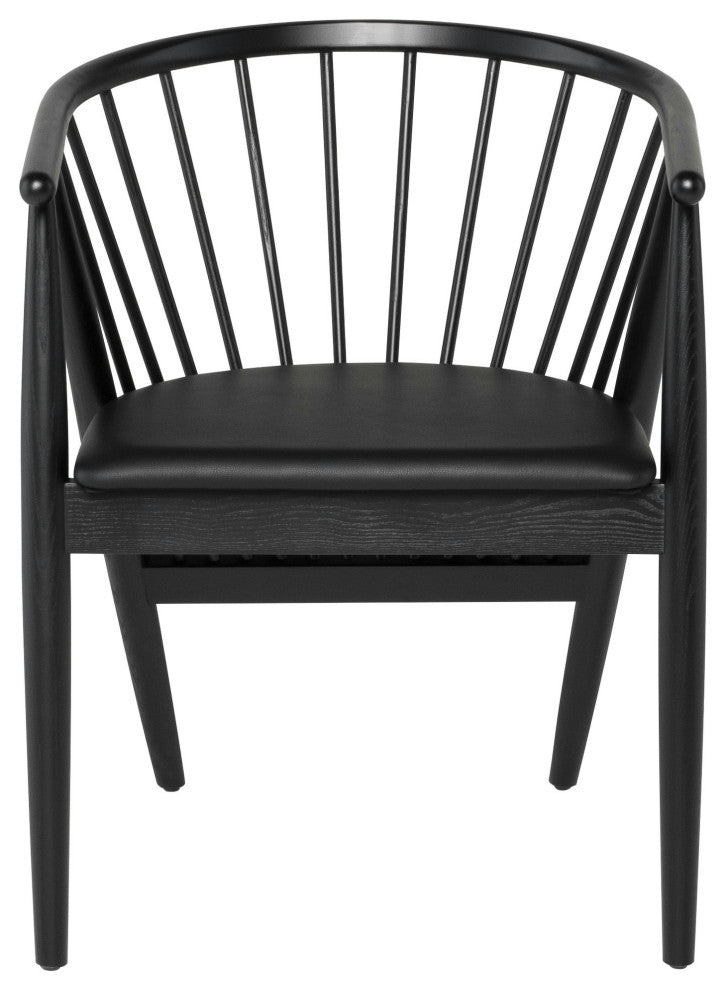 Danson Black Naugahyde Dining Chair, HGYU227