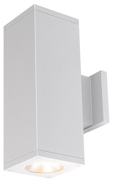 Cube Architectural 5" LED Wall-Light Straight 18 Deg Beam 3000K 90 CRI, White