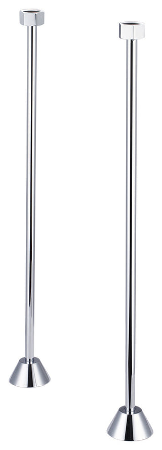 Straight Supply For Clawfoot Or Elegant Tubs, Chrome