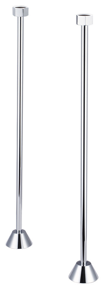 Straight Supply For Clawfoot Or Elegant Tubs, Chrome