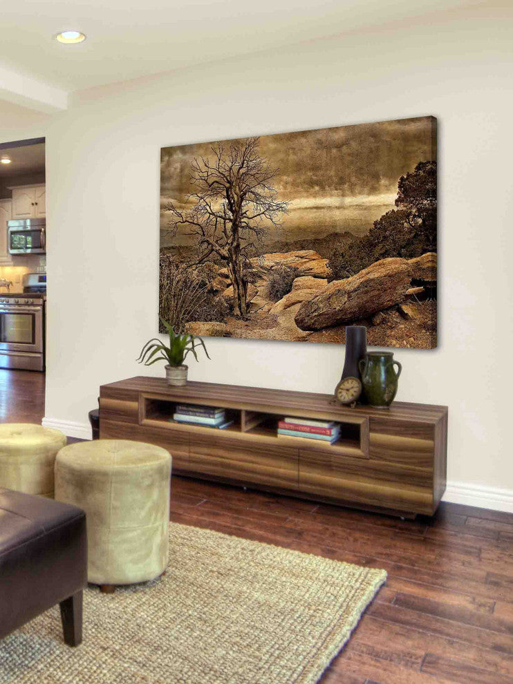 "Crags and Crooks I" Painting Print on Canvas by Robertson