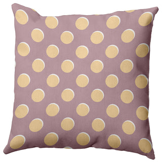 Polka Dots Decorative Throw Pillow, Romantic Purple, 20"x20"