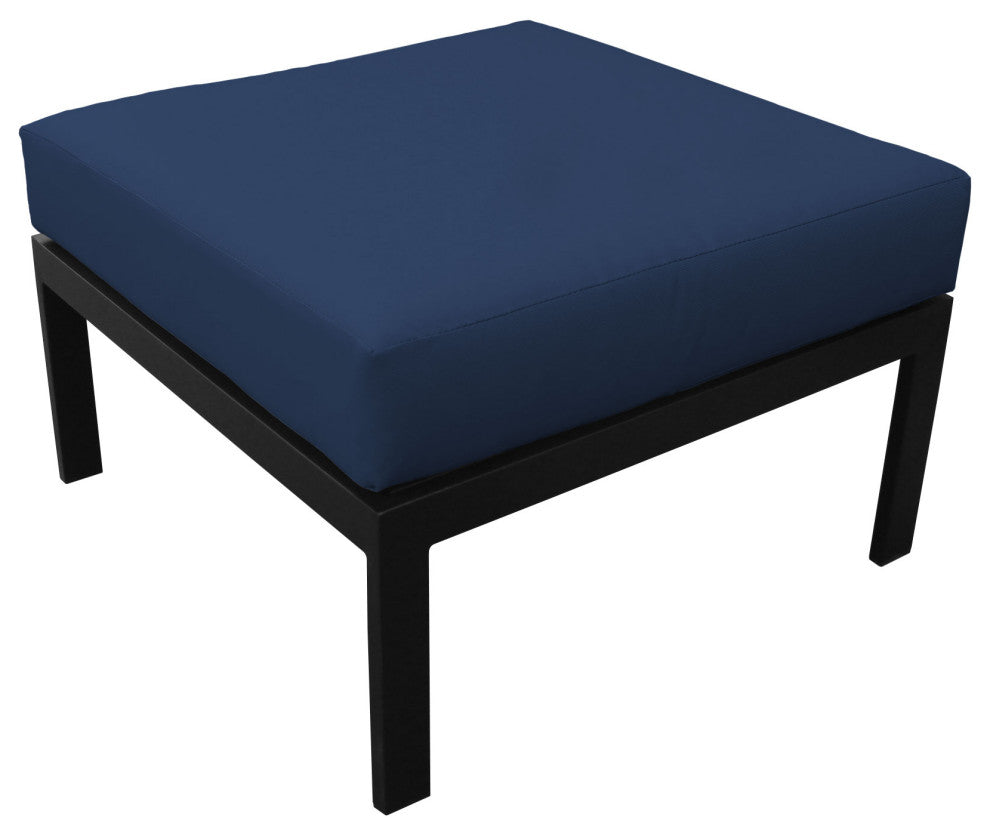 kathy ireland Madison Ave. 6 Piece Aluminum Patio Furniture Set 06b, Midnight