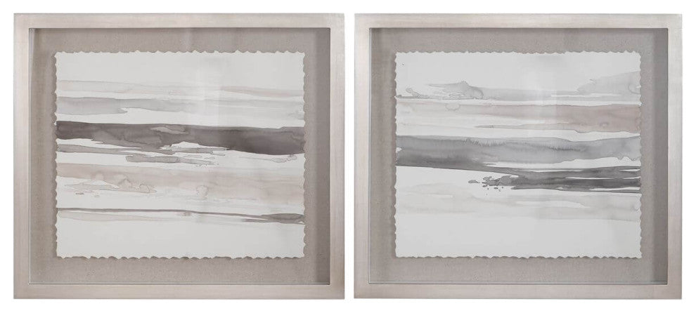 Uttermost Neutral 26x30" Landscape Framed Prints, 2-Piece Set