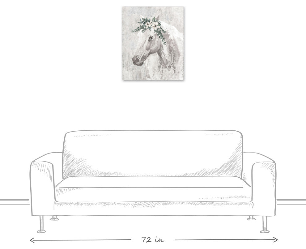 Horse With Greens 20 x 24 Canvas Wall Art