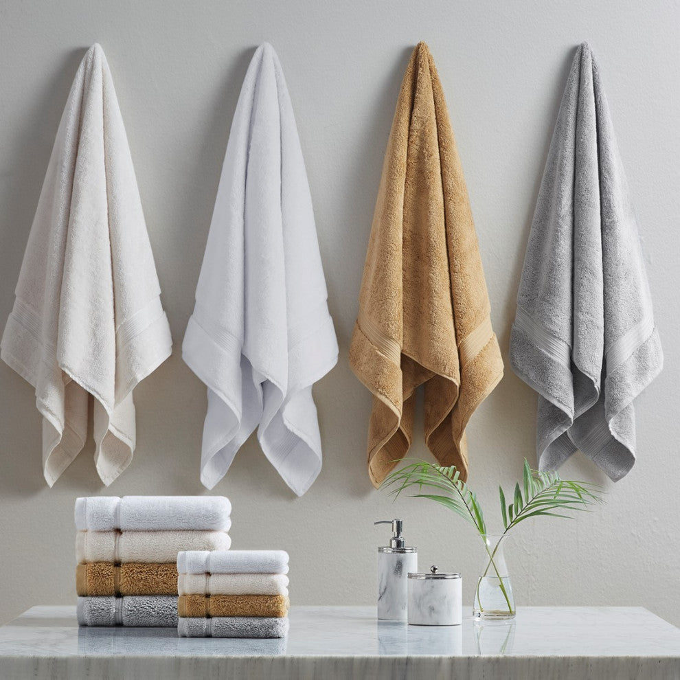Croscill Adana 100% Turkish Cotton 800gsm Towel, Ivory, Hand Towel