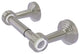 Pacific Beach 2-Post Toilet Tissue Holder with Groovy Accents, Satin Nickel