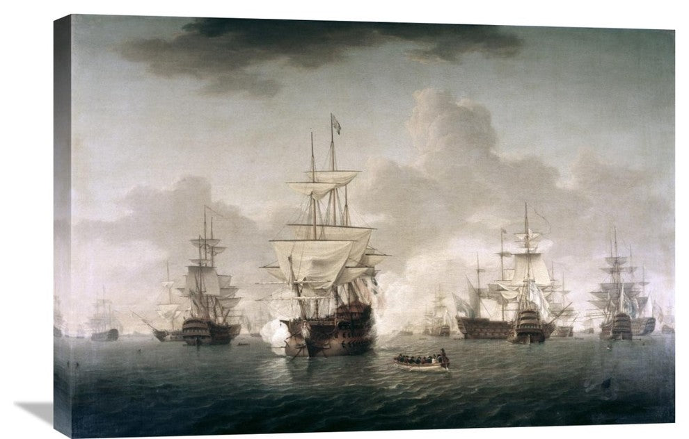 "Admiral Lord Howe Joining His Flagship" Artwork, 30"x20"