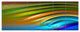 Colorful Fractal Water Ripples, Abstract Canvas Art Print, 70"x28", 6 Panels