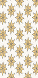 Christmas Stars 2 Decorative Holiday Geometric Print Bath Towel, Gold