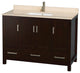 Wyndham WCS141448SESIVUNSM24 Espresso 48 Inch Single Bathroom Vanity