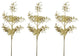 3 Pieces 30" Glitter Coral and Butterfly Christmas Spray, Gold