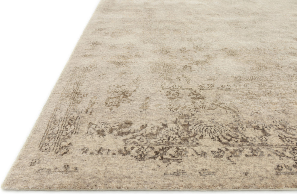 Gray Storm Hand Knotted Pearl Area Rug by Loloi, 2''0"x3''0"