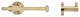 Italia Venezia Series Bronze Toilet Paper Holder and Robe Hook Set