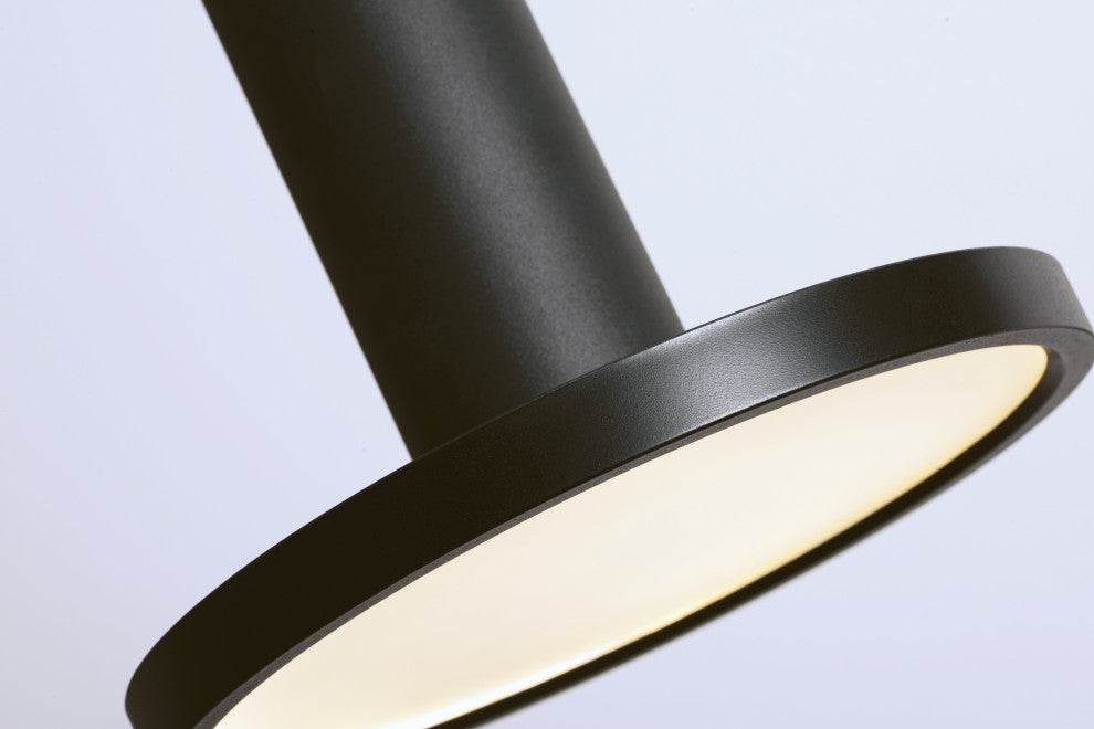 Luna Nonuple LED Pendant 120V, Black