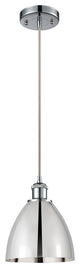 Ballston Dome Mini Pendant, Polished Chrome