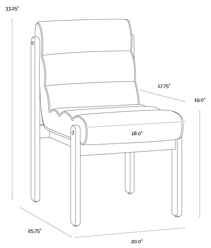 Bertie Dining Chair, Geralt Linen