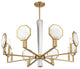 Leighton 8-Light Chandelier, Warm Brass