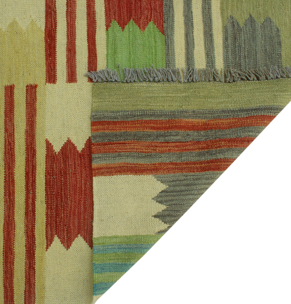 Winchester Kilim Kirby Burgundy/Ivory Rug, 5'1x6'7