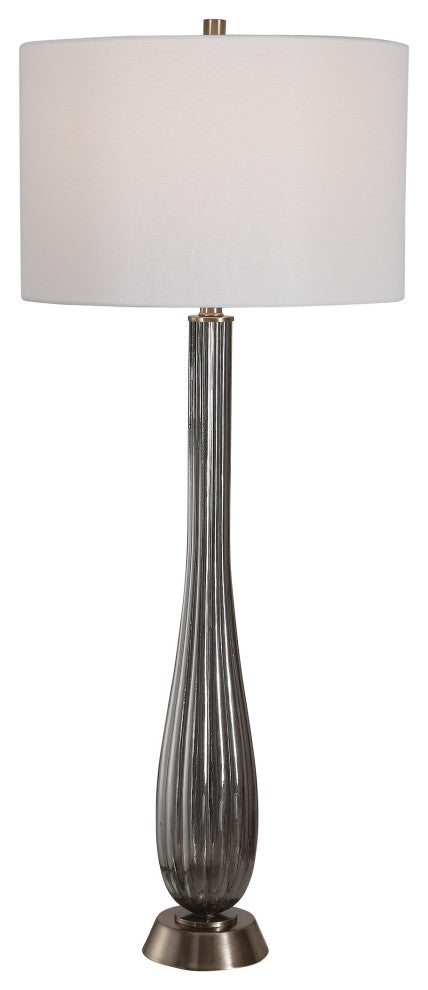 Uttermost Reeve Gray Glass Table Lamp
