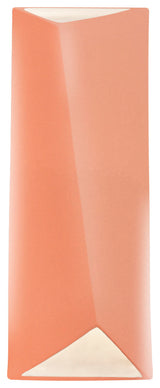 Ambiance Diagonal Rectangle LED Wall Sconce, Gloss Blush