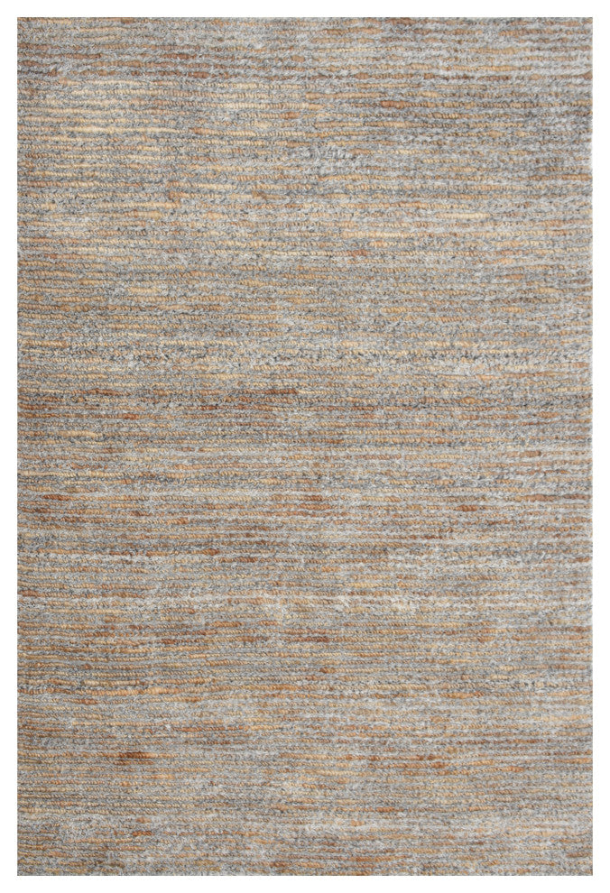 Kauai Horizon Area Rug, Silver/Natural, 6' X 9'