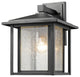 Aspen Collection 1 Light Outdoor in Black Finish