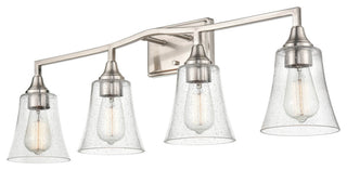 4 Light 32.5" Brushed Nickel Vanity