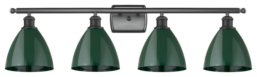 Innovations 516-4W-BK-MBD-75-GR-LED 4 Light Bath Vanity Light, Matte Black