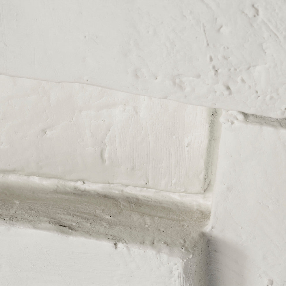 Brick Fiber Glass Side Table