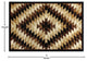 Teagan Collection Southwestern Area Rug - Olefin Rug with Jute Backing, Brown, 6' X 9'