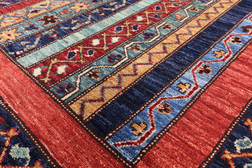 8' 4" X 11' 8" Hand-Knotted Persian Gabbeh Shall Rug Q5014