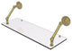 Prestige Que New 24" Floating Glass Shelf, Satin Brass