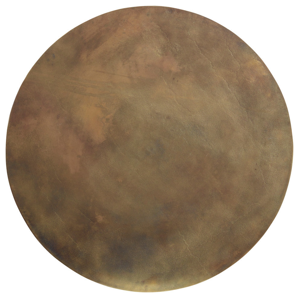 Uttermost Triplet Antique Brass Coffee Table