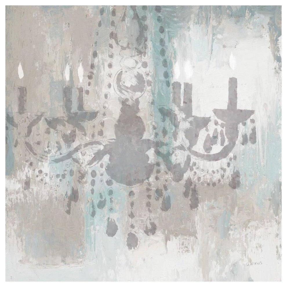 "Candelabra Teal I" Digital Paper Print by James Wiens, 38"x38"