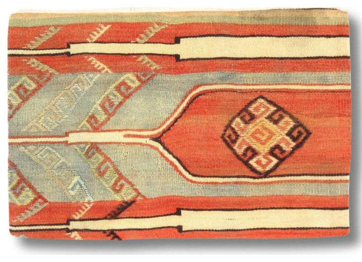 Vintage Hand Knotted K69 Pillow, 16"x24"