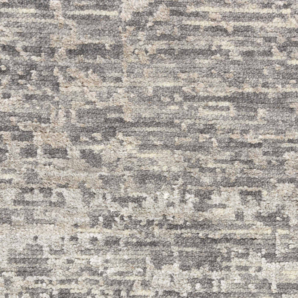 Nourison Luna 2' x 3' Grey Silver Modern Indoor Area Rug