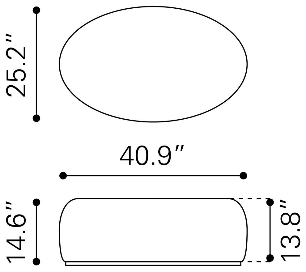 Amber Ottoman Cream