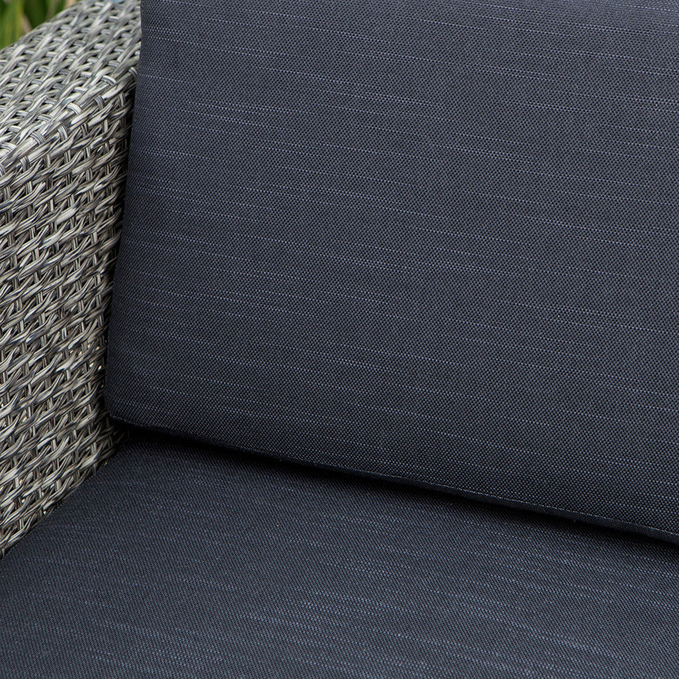 GDF Studio Venice Outdoor 4-Piece Wicker Sofa Set