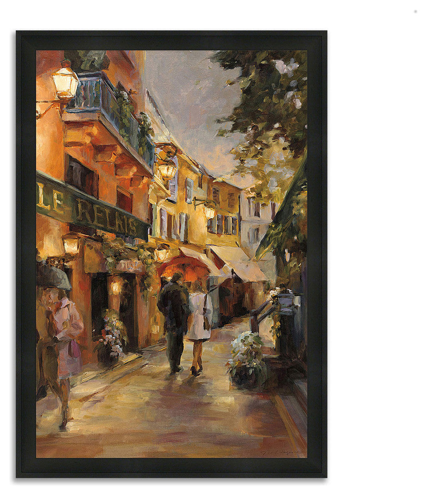 "Evening In Paris " By Marilyn Hageman, Framed Painting Print, Ready To Hang