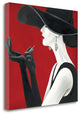 "Haute Chapeau Rouge II" By Marco Fabiano, Giclee Print on Gallery Wrap Canvas