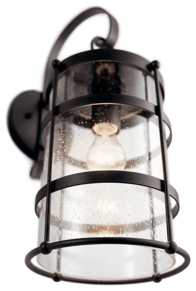 Kichler Mill Lane 1 Light Large Outdoor Wall Light in Anvil Iron