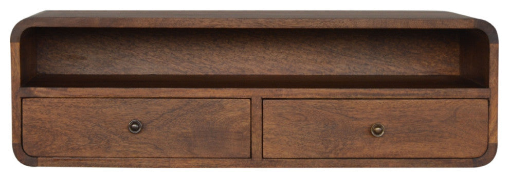 Floating Chestnut Open Console