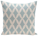 Holiday Brights Collection Geometric Pillow, Icicle, Blue, 18"x18"